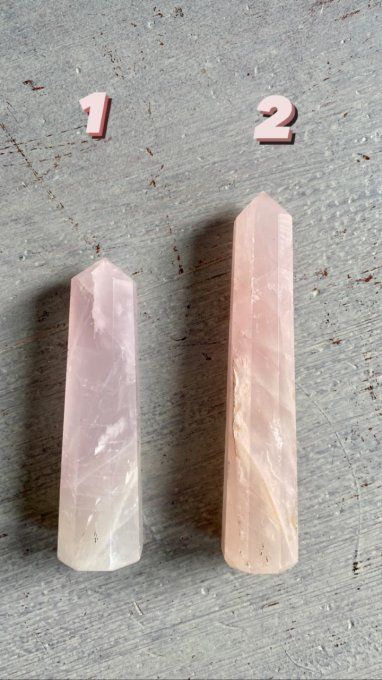 Obélisque en Quartz rose