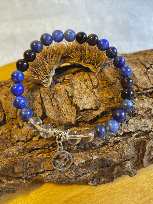 Bracelet "Sagittaire" ♐️ Sodalite, Lapis Lazuli, Obsidienne, Citrine