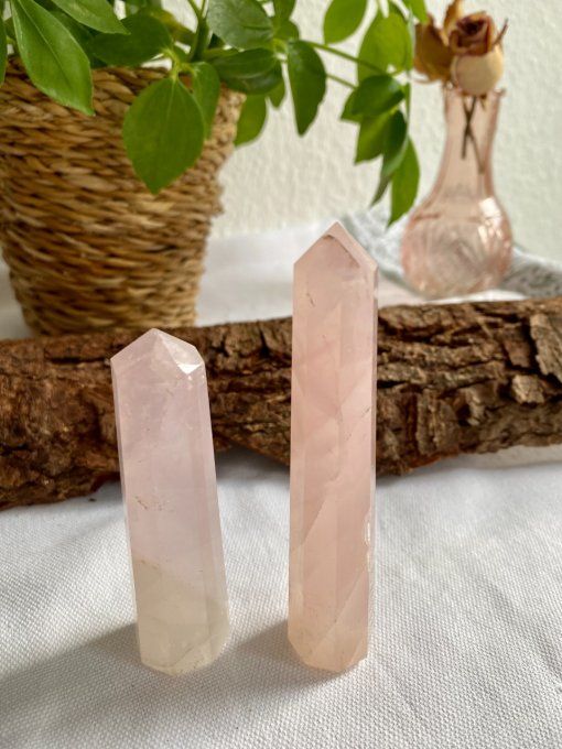 Obélisque en Quartz rose