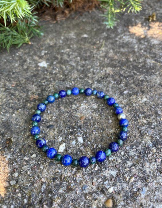 Bracelet Lapis lazuli et Azurite