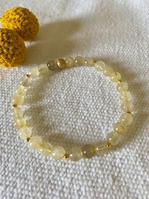 Bracelet Quartz Rutile