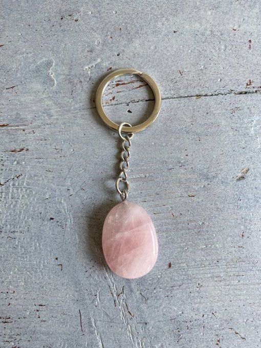 Porte clé Quartz Rose