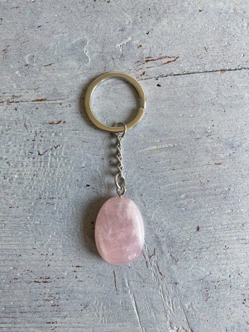 Porte clé Quartz Rose